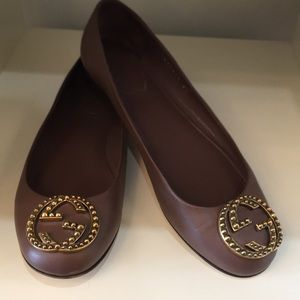 Gucci Brown Ballet Flats Size 37